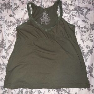 Derek Heart Olive Tank Top